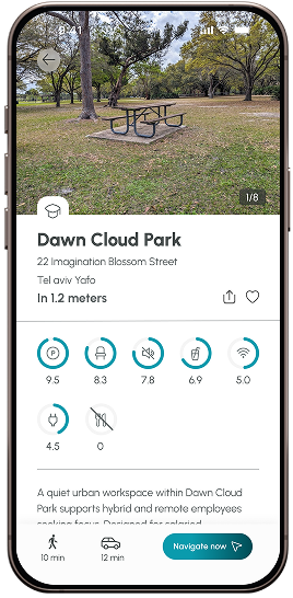 TrailDesk place detail: Dawn Cloud Park with its conditions scored out of ten